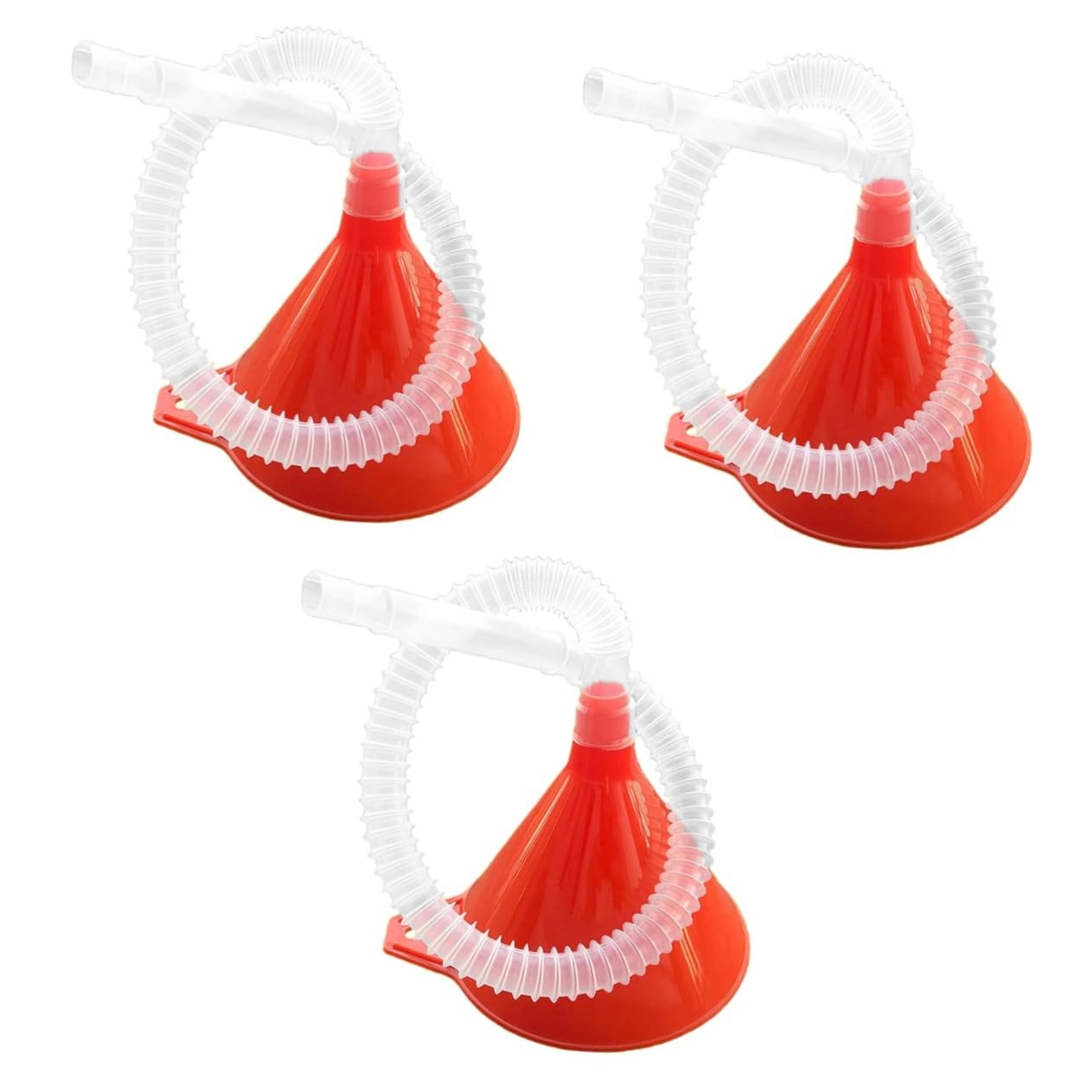 SOLUSTRE 6piezas Embudo De y De Plástico Con Tubo Flexible Para Motocicletas y Vehículos