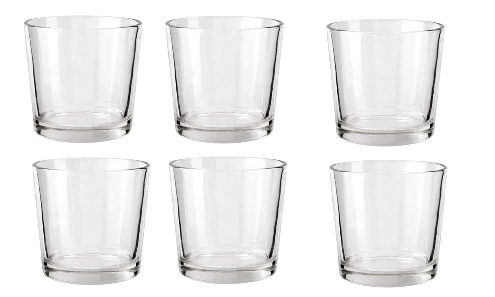 6 x 255ml Glass Drinking Water Juice Tumblers Glassware Set