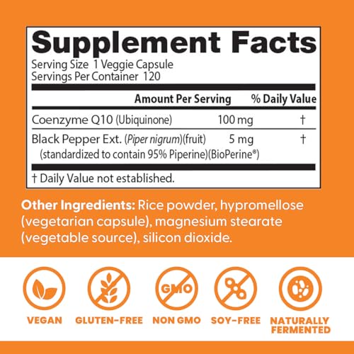 Image of Doctor's Best High Absorption CoQ10 with Bioperine, 100 mg (120 Veggie Caps)
