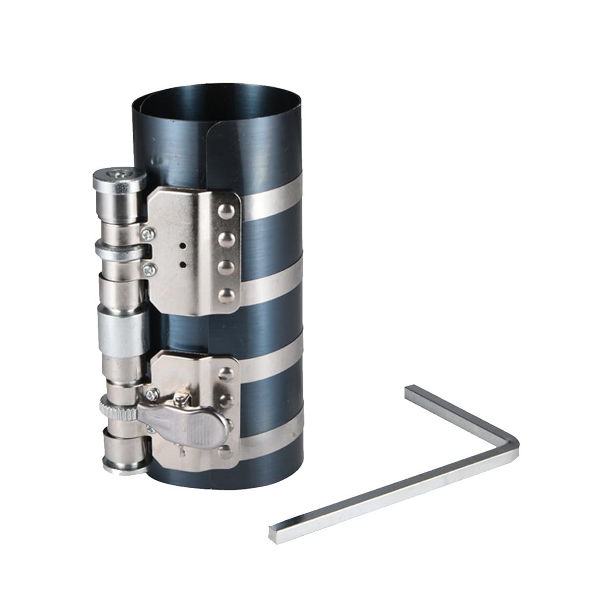 CGEAMDY Compresor Aros Pistones, Compresor Anillo Pistón, Herramienta Trinquete Banda Instalador Compresor Anillo Pistón Motor Coche Camión Automoción Vehículo Automóvil Bicicleta(150mm)