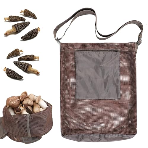 Borsa per funghi, frutta e foraggiamento - Regolabile per escursioni in campeggio (B)