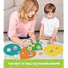 EAMAY Shape Sorter Toy for Toddler, Shape Puzzles and Matching Games Set with 8 Sorting Mats and 48 Everyday Objects Pieces - Learning Sorting Toys for Kids