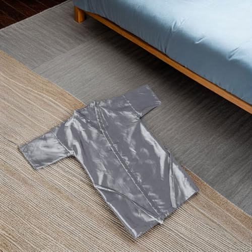 Salon Barber Capes para Clientes, 2 piezas, Bata Gris Plata con cierres a presión, Delantales transpirables para corte y tinte de cabello en salones profesionales miniatura 4