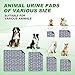 WanpeeGoo Washable Pee Pads for Dogs Mat, 2 Pack Absorbent Reusable Training Dog Pads Pet Puppy Pads, Non-Slip Potty Pads for Whelping, Playpen, Crate, Bed, Grey 24
