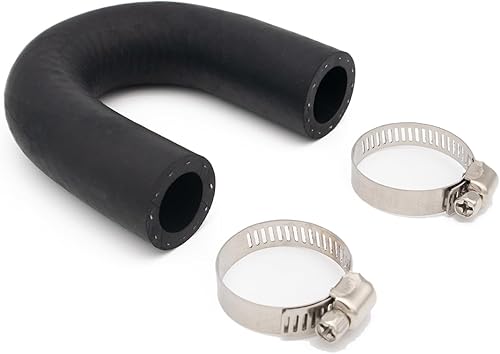 Miniatura 6 de 551699 Manguera de derivación de núcleo de calentador con 2 abrazaderas para motor de la serie LS o LT - extremo de 58 pulgadas y extremo de 34