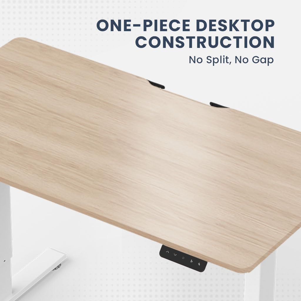 MOTIONGREY - Electric Motor Height Adjustable Standing Desk Ergonomic Stand Up Desk Adjustable Computer Sit Stand Desk Stand — view 3