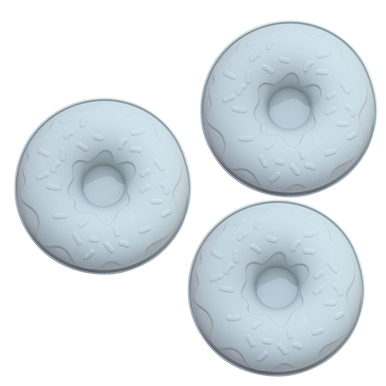 Abaodam 3stücke Silikon Donut Mold Für Backen Wiederverwendbare Backform Donuts Und Kuchen Lebensmittelechtes Material Für Feiern Snacks