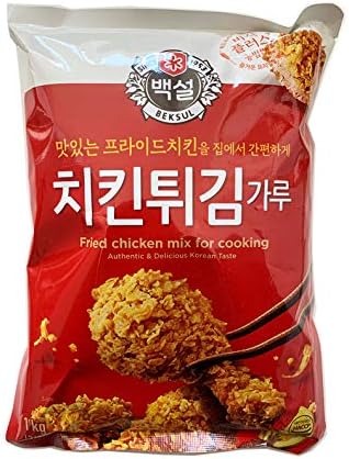 Korean Beksul Authentic and Delicious Korean Flavour Crispy Fried Chicken Mix 1kg (Pack of 1)