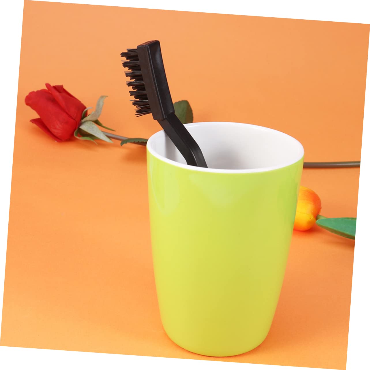 OSOLADY 2sets Anti Static Brush for Cleaning 3 Row Bristle Brush Nonslip Plastic Handle Circuit Board 5pcs*2