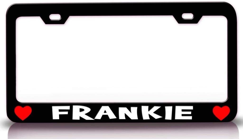 Frankie Male Name Metal Car SUV Truck License Plate Frame Bl k94
