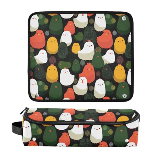 Bolso compacto para planchas de pelo y herramientas de peinado, color negro, resistente al calor, portátil para viaje miniatura 3