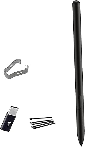 Miniatura 7 de Galaxy Tab S9 Ultra S Pen Reemplazo para Samsung Galaxy Tab S9 Plus Stylus Pen Reemplazo sin Bluetooth + puntas de repuesto + convertidor tipo C