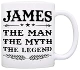Personalized!! Papa The Man The Myth The Legend Coffee Mug, Gift for Dad and Grandpa, Perfect Presen