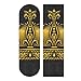 ALALAL 33.1x9.1 Pulgadas Cinta de Agarre para patinetas Deportivas al Aire Libre para niñas Alas Bordadas clásicas y Estampado de Corona Dorada Patinetas Impermeables Papel de Lija para Tabla de ba