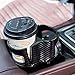 VOSAREA Car Cup Holder, Dual Water Cup Holder Organizer, Drinks Beverage Bottle Stand Storage Organizer (Black)