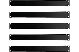 1U Rack Blank Panel - Space Saver for Server Racks and Enclosures (5-Pack)