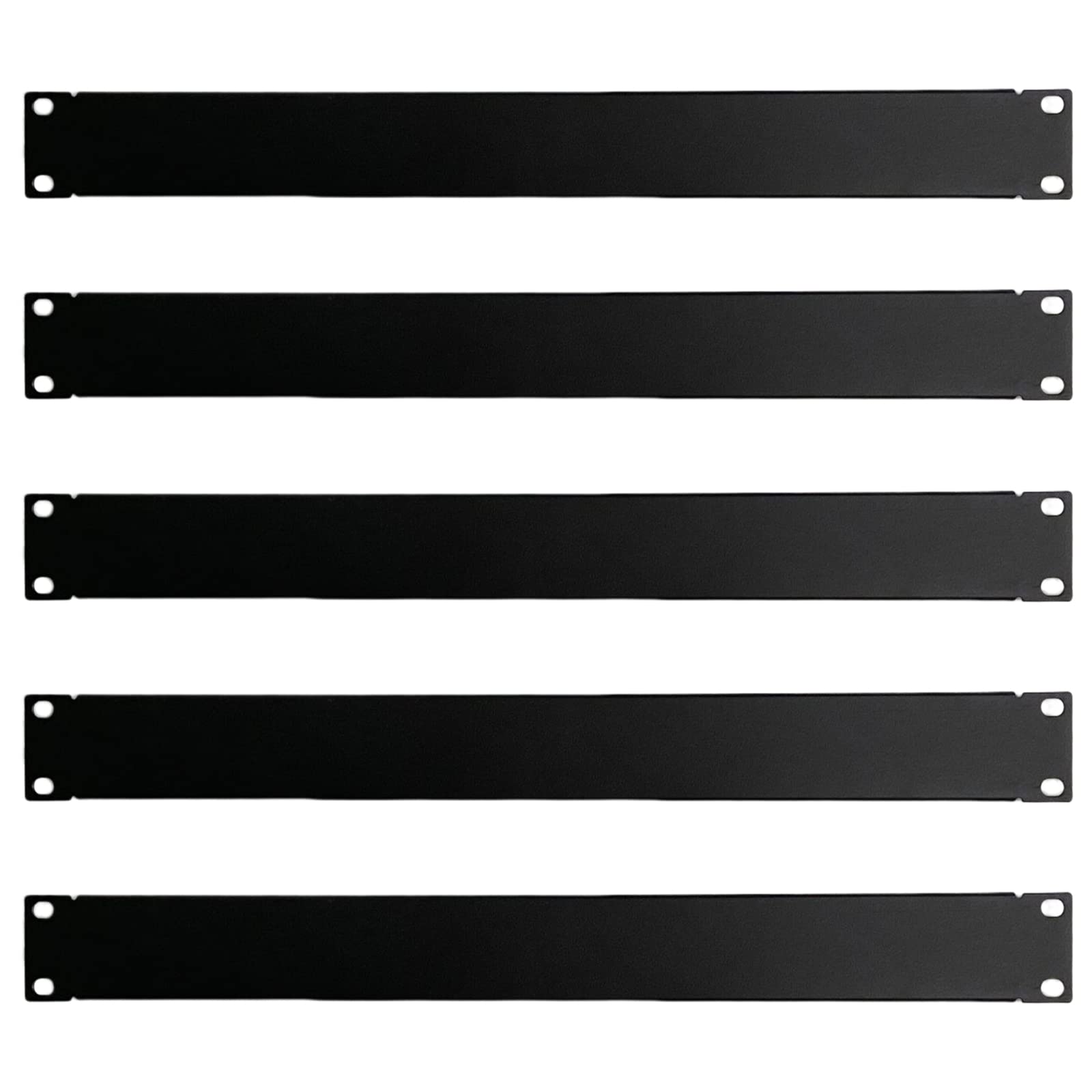 Suprwin 1U Blank Panel Rack Mount Spacer Filler Panel 19" Black Rack Blanking Blind Panel for Server Network Rack Enclosure Or Cabinet-5pcs (1U-5PCs)