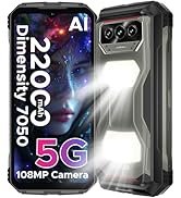 DOOGEE V Max S (2025) 5G Unlocked Rugged Phone,Dual Camping Lights,22000mAh Battery,Android 14,24...