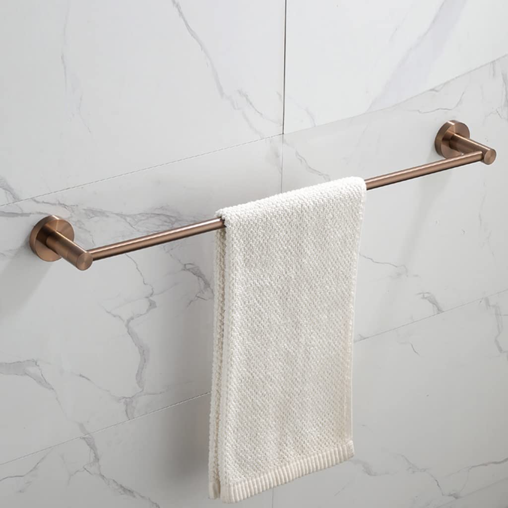 asdchZen Nordic Brushed Rose Gold Towel Rack, Bathroom Hardware Pendant Paper Towel Rack Toilet Brush Towel Bar, Bathroom Hardware Set