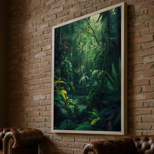 Toile botanique pour raviver un mur blanc avec de la verdure
