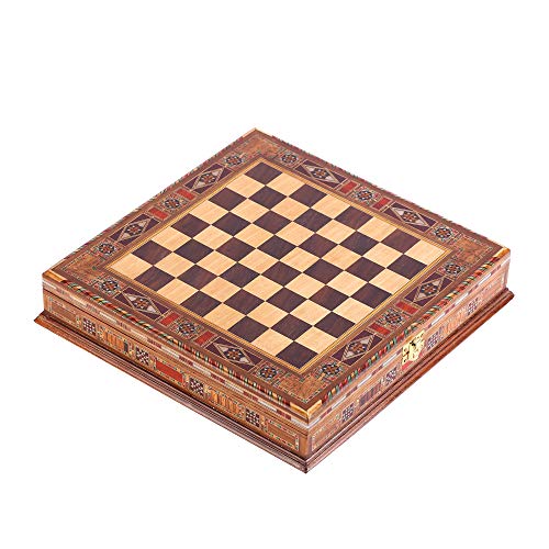 Egypt Pharaoh Juego de Ajedrez con Tablero de Madera Sólida 38 cm miniatura 6