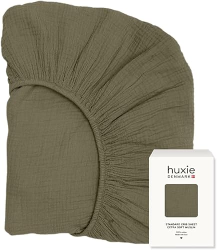 Sábanas bajeras de muselina súper suaves para cuna de bebé para niños y niñas, tamaño estándar para colchón de cuna de 28 x 52 pulgadas, fabricadas