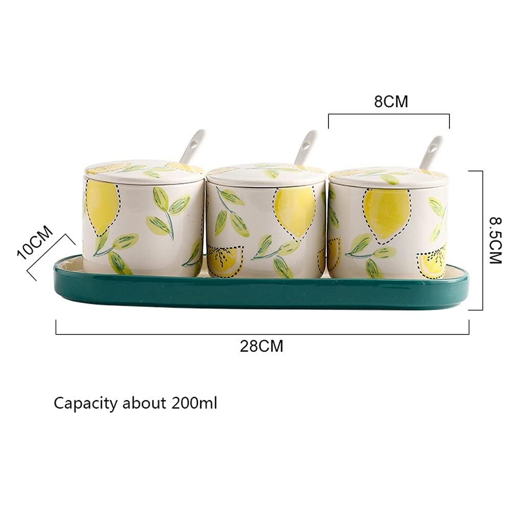 Geschmackskiste, Set Küche Gewürz Box Gewürz Glas Restaurant Zucker Container zu Speichern Zucker Salz Gewürze Gewürze Würze Töpfe Können