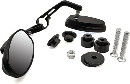 Miniatura 9 de Espejo retrovisor para motocicleta, para manillar, extremo de barra, retrovisor, CNC, aluminio, 78 pulgadas, 0.866 in para Kawasaki Z900 Z650 para