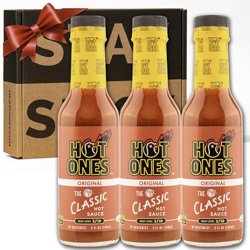 Image of Hot Ones The Classic Hot Sauce Made With Natural Ingredients & Strong Flavors From Organic Chile De Arbol Peppers, 5 fl oz Bottle (3-Pack)