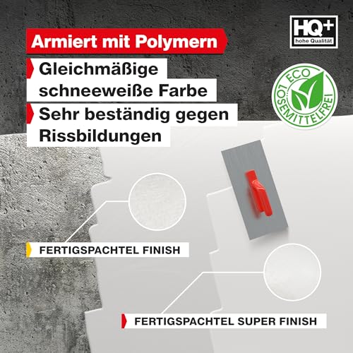 Mastic de lissage Isolbau Super Finish pour masquer les défauts des murs et joints intérieurs - 4
