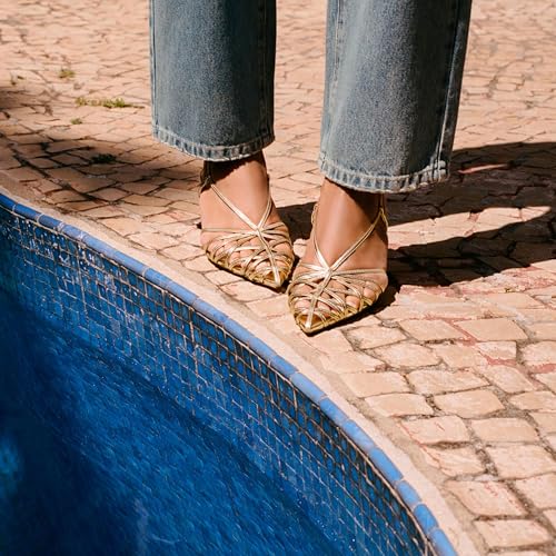 Sandal Heels Slingback Stilettos for Summer Fashionable Formal Banquet Shoes2