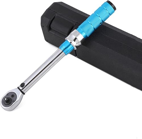 Miniatura 7 de ThreeH Llave dinamométrica de clic de 38 pulgadas 5-60 Nm3.6-44ft-lb Llave dinamométrica ajustable de doble dirección con estuche de almacenamiento,