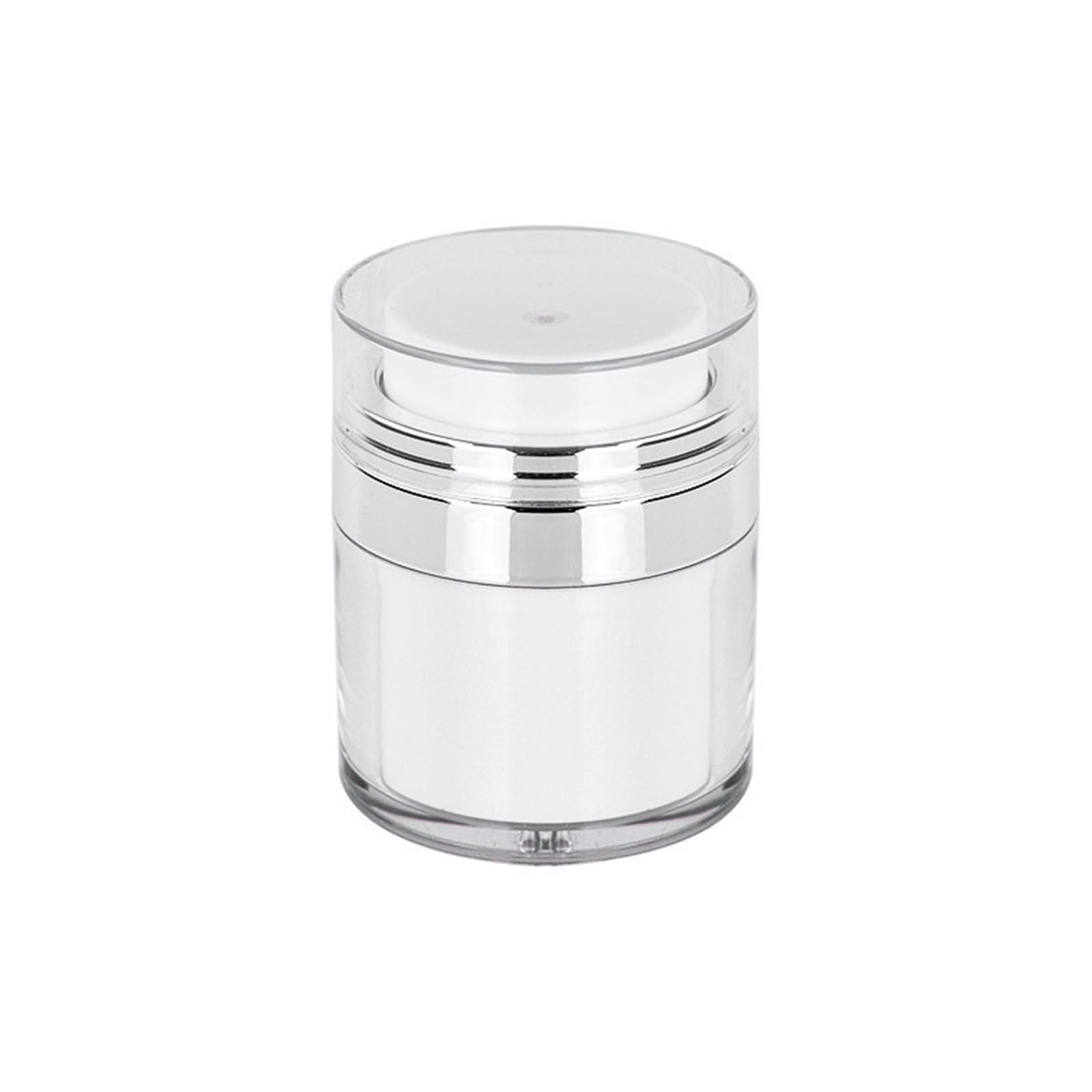 SKPVPOKOYL Airless Pump Jar Reusable Portable Travel Lotion Container(50ml)