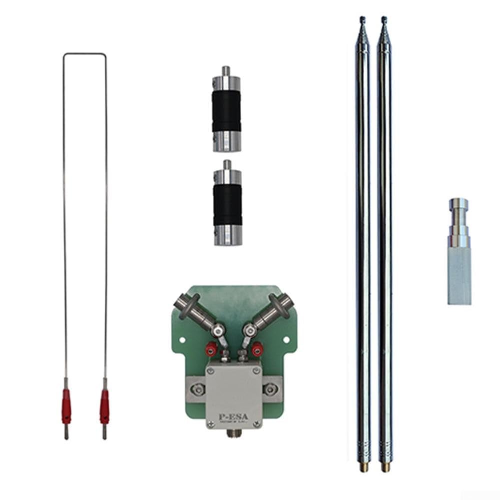 Antenne dipôle portable à large bande 200 W, 7-54 MHz 200 W en acier inoxydable positif V HF ondes courtes pour radio amateur et test sur le terrain (7 m + épingle à cheveux)