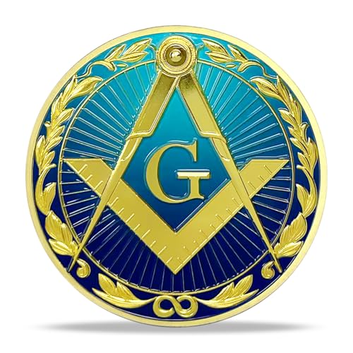 Image of Masonic Car Emblem Square and Compass G Freemason Accessories Metal Deacl
