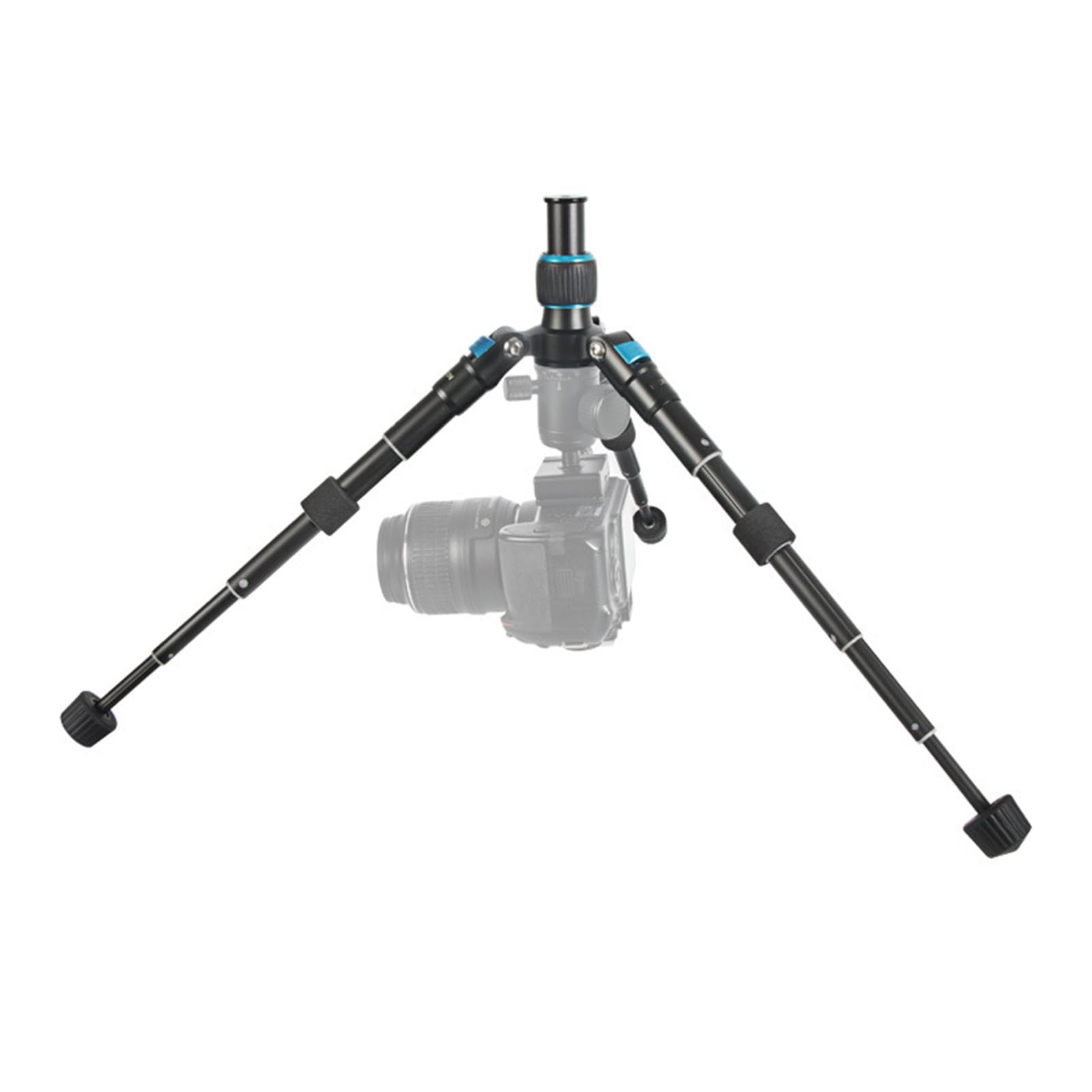 Treppiede da tavolo, monopiede pieghevole, in alluminio, regolabile in altezza, fino a 420 mm, capacità 5 kg per fotocamera DSLR, fotografia telefonica, treppiedi fotocamera DSLR, lega di alluminio