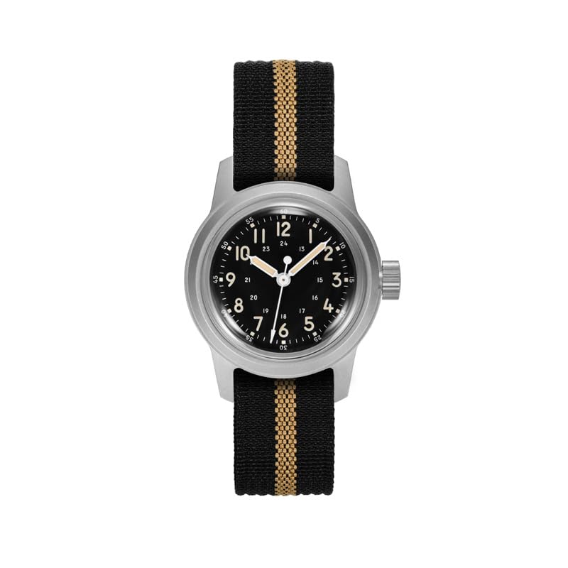 Rdunae RA01 G10 Relojes Militares De Campo Para Hombres, 36,5mm Movimiento Miyota Super 2035 Reloj Vintage De Cuarzo, Reloj De Pulsera Retro Con Segundero Continuo, Mineral Abombado K1 Endurecido
