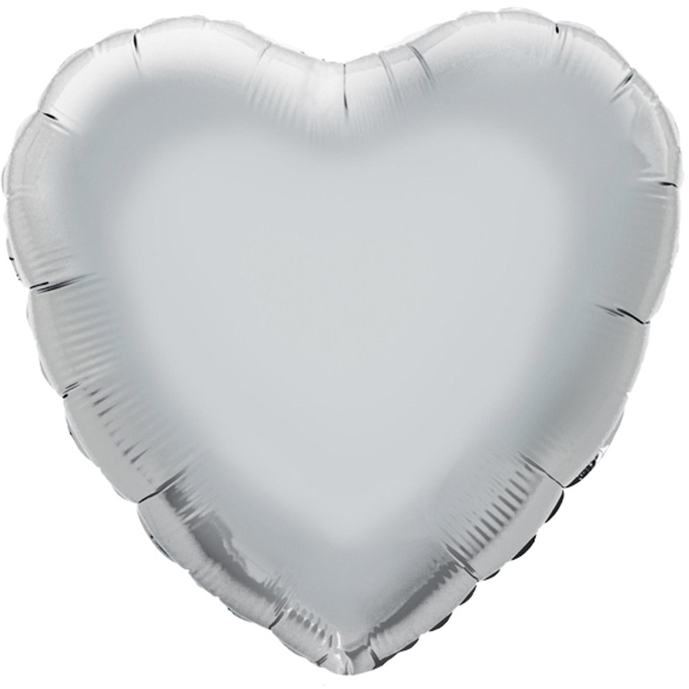 Silver Heart Foil Balloon Wedding Engagement Party Decoration