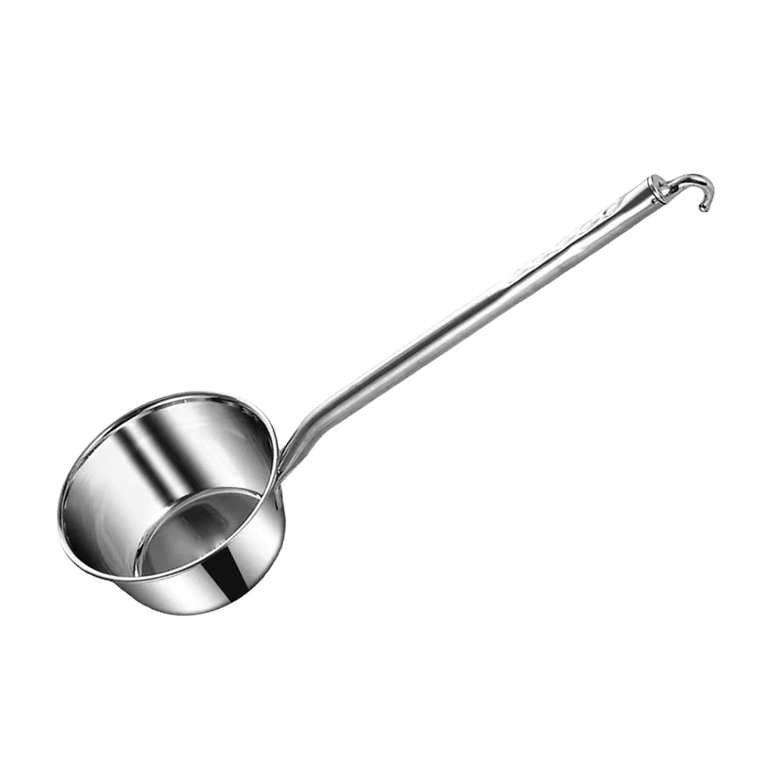Louche En Acier Inoxydable à Long Manche pour Arroser Les Fleurs Puiser de L'Eau Servir La Soupe et Laver Les Cheveux Conception Ergonomique Adaptée C, Xl
