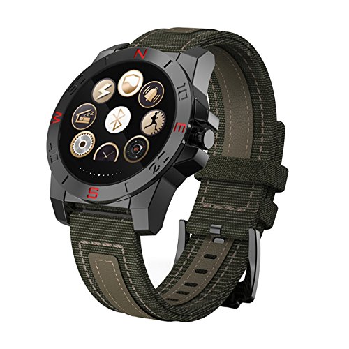 Smart Uhr IOS Mit Bluetooth Intelligente Uhr für Android Smart Watch Damen Armband Rose Herren Q Marshal Schutzfolie Leder Armband Kompatibel Mit IOS8