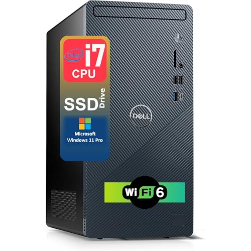 Image of Dell Inspiron Business Desktop | Intel Core i7-12700 Processor (12 cores, 4.9 GHz)| 32GB RAM & 2TB PCIe SSD & 1TB HDD|HDMI, USB-C, Wi-Fi 6, Bluetooth, RJ-45| Keyboard & Mouse Included| Windows 11 Pro