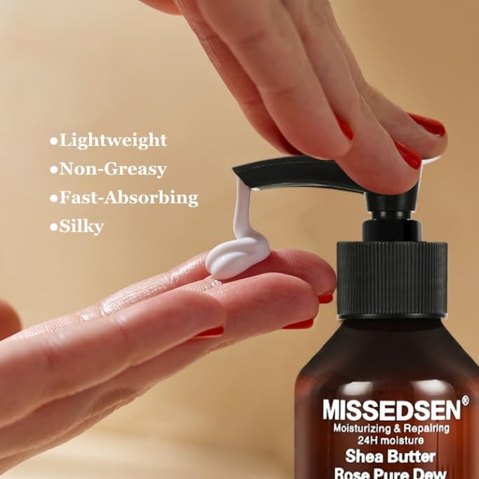moisturizing Body Lotion for Women Body Moisturizer with Shea Butter, Rose for Dry, Sensitive, All Skin Types 10.1Fl oz - Image 5