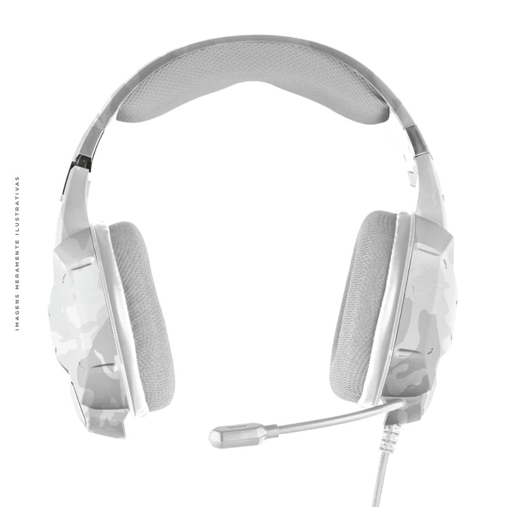 Trust GXT 322 Cuffie da Gioco, Stereo, Bianco Camuffamento
