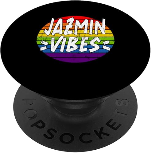 Jazmin Vibes Matching Squad Family Reunion Last Name PopSockets Swappable PopGrip