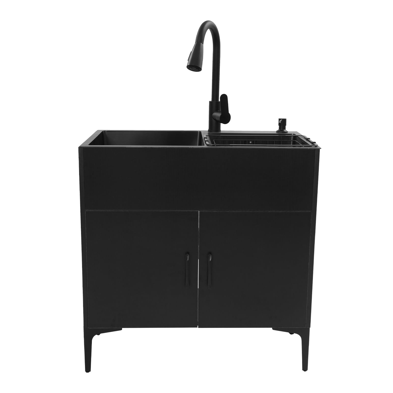 Amazon.co.jp: 流し台 ガーデンシンク 収納付き 蛇口付き ランドリー