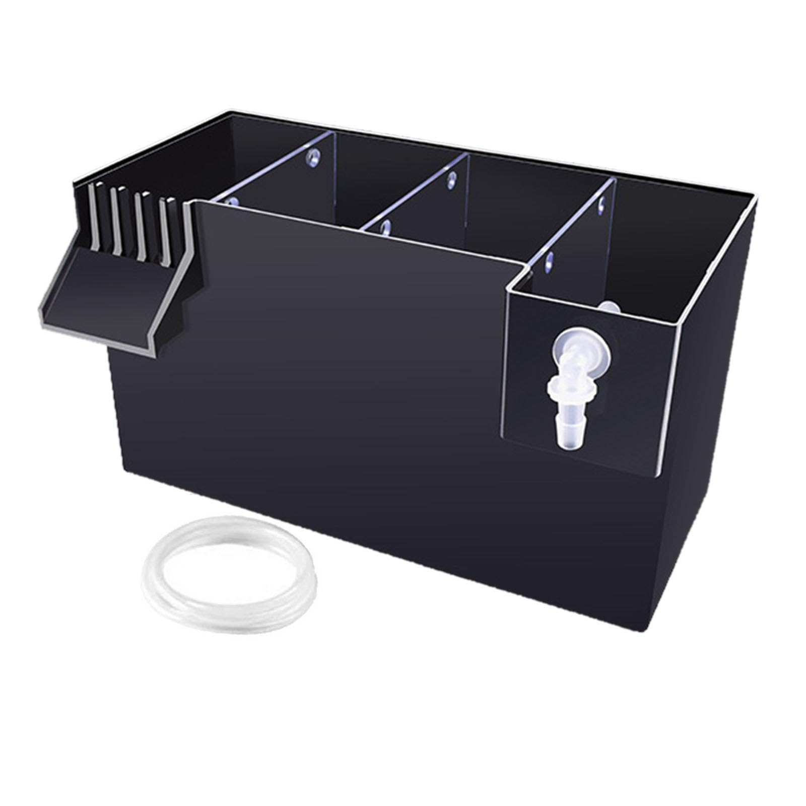 Leefasy Aquarium Hang On Filter Box, 26x13.5x15cm External Filter for Small Fish Tanks and Turtle Tanks : Pet Supplies