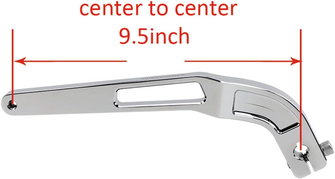 POWER JAMES 9.5" Chrome Mid Control Shift Clutch Lever Shifter for Harley 2018-2023 Softail Standard, Street Bob, Low Rider ST (Shift Lever)