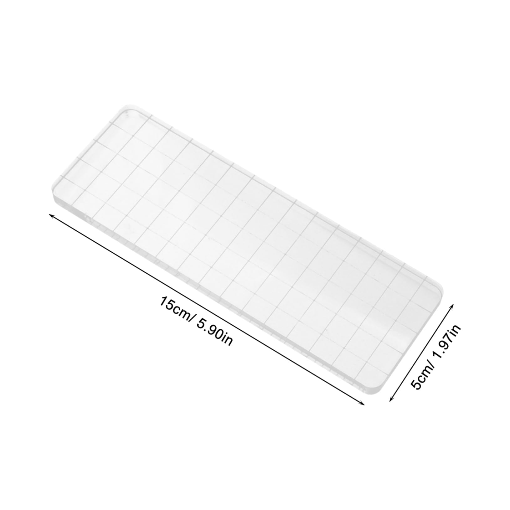 Housoutil Acrylic Stamping Blocks Set 7pcs Craft Stamps Grid for DIY Stamping Projects and Scrapbooking