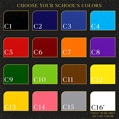 Personalized Graduation Garden Flag With Name & School Name - 16 Color Options & 3 Sizes - Outdoor Graduation Decorations - Class Of 2023 Yard Sign - Customized Graduation Banner #TOP1