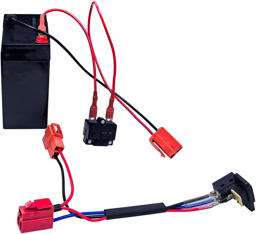 6V Battery for Monster Jam for Grave Digger Bumper Car, for Bluey, for Peppa Pig, for Sonic The Hedgehog Kids Ride on Vehicle